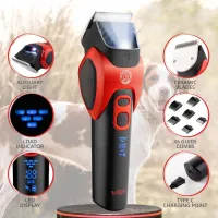 Машинка для стриження тварин VGR V-208 Red - Зображення 3