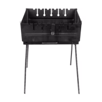 Мангал-чемодан на 6 шампуров 37*27*5см (высота ножки 35см) УК-М6 - Image 2