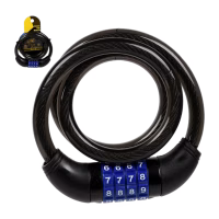 Велосипедний замок кодовий 12*80 см VL36886 - Image 1