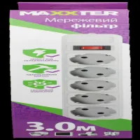 Сетевой фильтр Maxxter SPM5-G-10G 5 гнёзд, 3 метра - 2