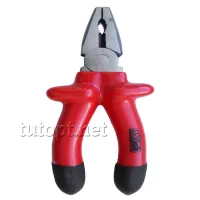 Плоскогубцы 1000V с прорезиненными ручками средние 17см Red - 2