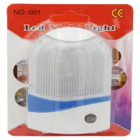 Ночник LED в розетку с датчиком освещения Простой 220V 5 LED - 2