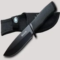 Ніж мисливський Buck Чорний/ 22 см / 11 см - Зображення 2