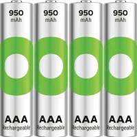 Акумулятор GP Recyko 950mAh Eco, Ni-MH AAA, 1.2V, 2.4A, LSD70-5, коробка 4 шт. - Зображення 2