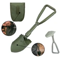 Лопата саперская складная H-135, чехол, средняя 47см , цвет чёрный - 4