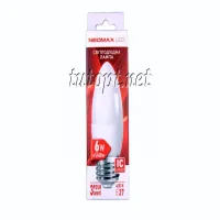Светодиодная LED лампочка NeoMax (EcoLux) 6W NX6C E27 4000K (Свечка) - 2