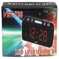 Часы электронные VST-738 зеленые, 220V - 2