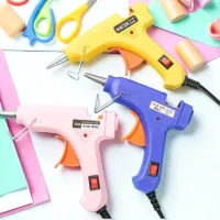 Клеевой пистолет Wild Wolf YL-20W под тонкие 7мм Белый, Розовый, Синий, Жёлтый - 1