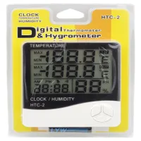 Термометр с гигрометром Цифровой HTC-2 с выносным датчиком температуры - 2