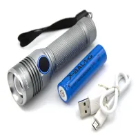 Ручной фонарь Police RB229, R842, 18650, T6, Zoom, ЗУ microUSB - 1