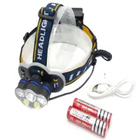 Налобный фонарь X-Balog WD119, Акк., T6+Cob, красный свет - 2