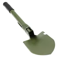 Лопата саперская складная H-139 / Чехол "Камуфляж" / зеленая малая - 1