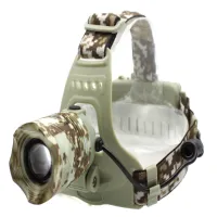 Налобный фонарь PL121, Акк., T6, камуфляж - 3