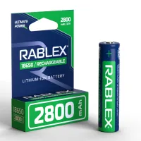 Аккумулятор Rablex 18650, 2800mAh Li-ION 3.7v - 2
