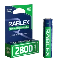 Аккумулятор Rablex 18650, 2800mAh Li-ION 3.7v - 1