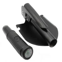 Лопата саперская складная H-139 / Чехол "Камуфляж" / чёрная малая - 2