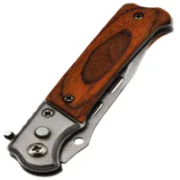 Нож выкидной дерево 045-1, 7,50см - 2