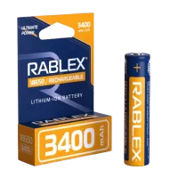 Аккумулятор Rablex 18650, 3400mAh Li-ION 3.7v - 1