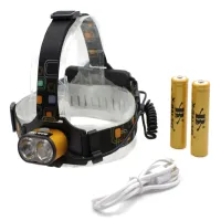 Налобный фонарь PL-133, BL-2128-T6, Акк. 2х18650, 2xT6, TYPE-C - 4