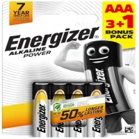 Батарейка Energizer LR3/AAA Alkaline, блистр 4шт - 1