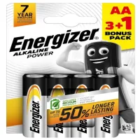 Батарейка Energizer LR6/AA Alkaline, блистр 4шт - 1