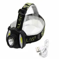 Налобный фонарь X-Balog BL-C936, Акк., 1xT6, 2xCob - 1