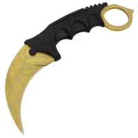 Нож Керамбит "Золото с Паутиной" 2-236 / 19см / 8см - 1