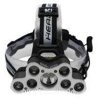 Налобный фонарь WD461, BL-779, 2х18650 Акк., 7хT6, MicroUSB ЗУ - 3