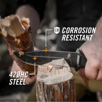 Нож охотничий Gerber Чёрный 539-5 / 25см / 11см - 4