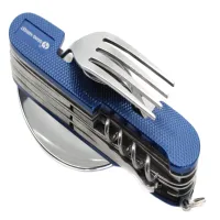 Туристический столовый прибор L48 Синий большой - 2