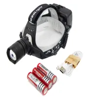 Налобный фонарь P54, 3х18650, ЗУ MicroUSB, P50 LED, Zoom - 2