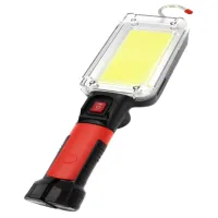 Фонарь для кемпинга WD355, ZJ-8859, micro USB, крючок, магнит, прищепка,  2X18650 - 2