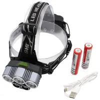 Налобный фонарь K-85-T6, Акк., 5xT6 LED, Zoom - 4