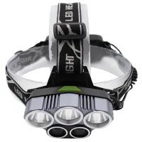 Налобный фонарь K-85-T6, Акк., 5xT6 LED, Zoom - 5