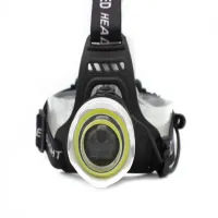 Налобный фонарь WD112, 2х18650, ЗУ 22V-12V, T6+Cob, Zoom - 5