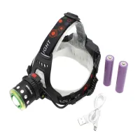 Налобный фонарь PL120, RB120, ЗУ microUSB, T6+Cob, Zoom - 2