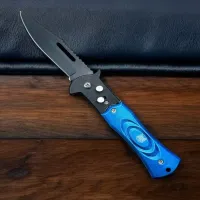 Нож выкидной G-10 Патнера Синий - 2