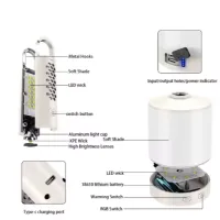 Фонарь для кемпинга PL 416, CH-23061-C - 2