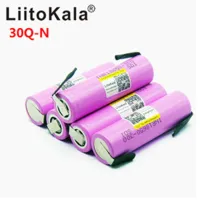 Аккумулятор высокотоковый 18650, LiitoKala 30Q-N, 3000mAh, с контактами под пайку - 2