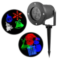 Светодиодный лазерный проектор 326-2, 12 изображений, дом+улица, 2 кронштейна - 2