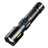 Ручной фонарь CB-611-TG, индикация заряда, 1x26650, 3xAAA, ЗУ Type-C, zoom - 2