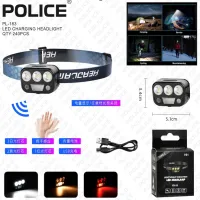 Налобный фонарь PL-183, YD-06, холодный, теплый, красный свет, ЗУ Type-C, сенсор - 1