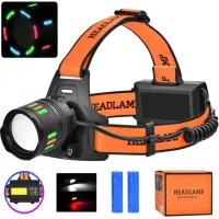 Налобный фонарь PL-179, T203, TG LED, 2х18650, ЗУ Type-C - 2