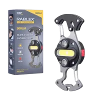 Фонарь для кемпинга Rablex RB564, Белый, Жёлтый, Красный, multitool, Li-Ion аккум., магнит, карабин - 1