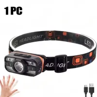 Налобный фонарь PL-199, WH-0188, XPE-SMD, белый красный, аккум., ЗУ Type-C, сенсор - 4