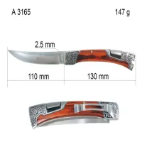 Нож складной Columbia A3165 коричневый 24см - 2