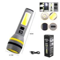 Ручной фонарь CH-24084-TG+COB, солнечная панель, 1х18650, ЗУ Type-C, zoom - 2