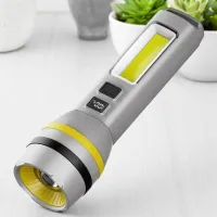 Ручной фонарь CH-24084-TG+COB, солнечная панель, 1х18650, ЗУ Type-C, zoom - 1