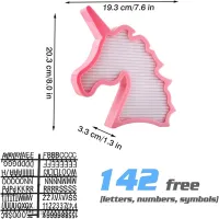 Ночник LED на батарейквх "Единорог" +буквы/ 2xAAA/ - 6