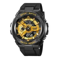 Часы наручные SKMEI 2101BKGD, BLACK/GOLD, 10310 - 1